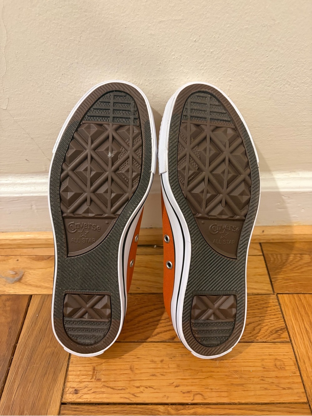 Unworn Converse Roasted Carr Low-Top Sneakers in Burnt Orange and White - Picture 2 of 4